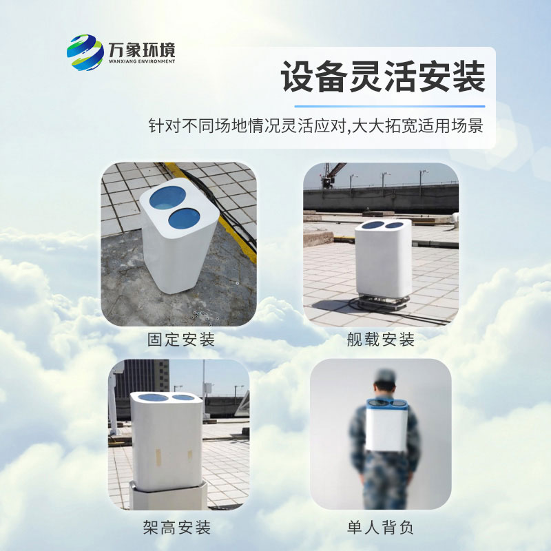 便攜式激光云高儀測量氣溶膠、云層高度，云層厚度、云量和垂直能見度等